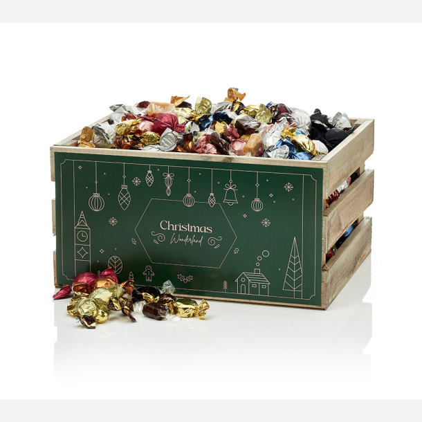 Tr&aelig;kasse L m/hyggemix 3300g - Christmas Wonderland