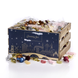 Tr�kasse L m/julemix 2850g - Gl�delig Jul