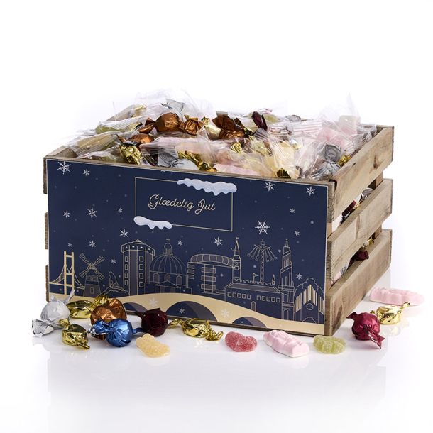 Tr�kasse L m/julemix 2850g - Gl�delig Jul