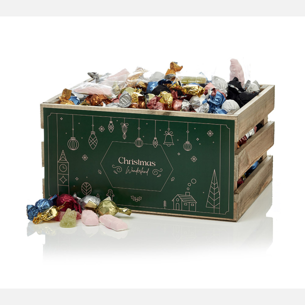 Tr&aelig;kasse L m/julemix 2850g - Christmas Wonderland
