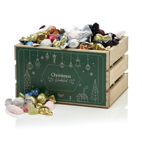 Trækasse M m/julemix 1650g - Christmas Wonderland