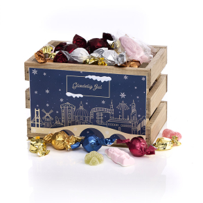 Tr�kasse S m/julemix 660g - Gl�delig Jul