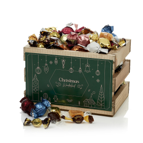 Trækasse S m/hyggemix 750g - Christmas Wonderland