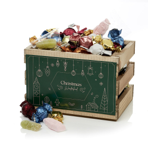 Trækasse S m/julemix 660g - Christmas Wonderland