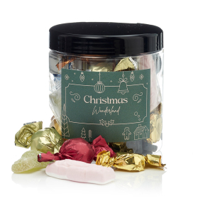 Plastbøtte 750ml m/julemix 230g - Christmas Wonderland