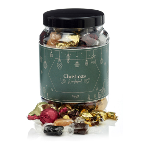 Plastb&oslash;tte 1500ml m/hyggemix 550g - Christmas Wonderland