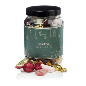 Plastb&oslash;tte 1500ml m/julemix 480g - Christmas Wonderland