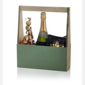 Trækasse m/hank med Champagne