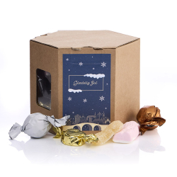 6-kantet �ske S m/julemix 235g - Gl�delig Jul