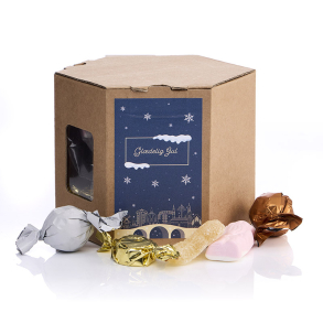 6-kantet �ske S m/julemix 235g - Gl�delig Jul