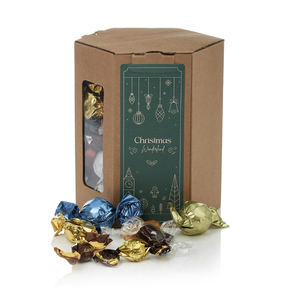6-kantet ske M m/hyggemix 480g - Christmas Wonderland