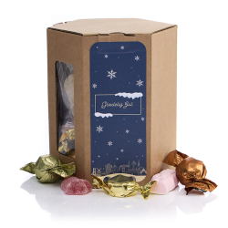 6-kantet �ske M m/julemix 400g - Gl�delig Jul