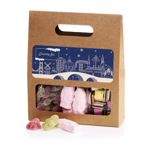 Kuffert�ske m/julemix 350g - Gl�delig Jul