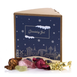 Trekantet �ske, natur m/julemix 380g - Gl�delig Jul