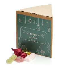 Trekantet ske, natur m/julemix 380g - Christmas Wonderland