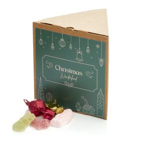 Trekantet ske, natur m/julemix 380g - Christmas Wonderland