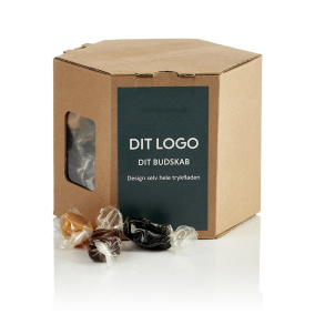 6 kantet æske S m/karamelmix 400g