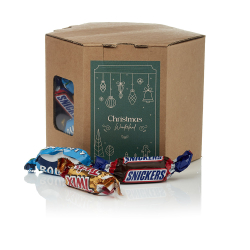 6 kantet &aelig;ske S - Miniaturemix 350g - Christmas Wonderland