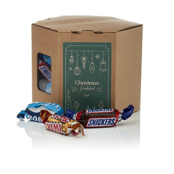6 kantet ske S - Miniaturemix 350g - Christmas Wonderland
