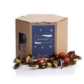 6 kantet �ske S -  Sm�kuglemix 200g - Christmas Wonderland