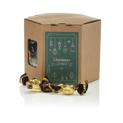 6 kantet &aelig;ske S -  Sm&aring;kuglemix 200g - Christmas Wonderland