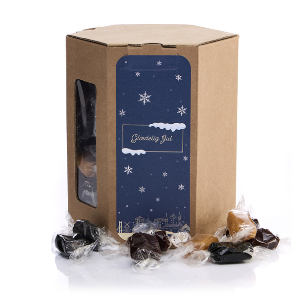 6 kantet �ske M - Karamelmix 625g - Christmas Wonderland