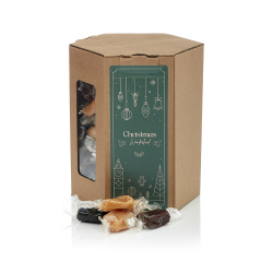 6 kantet &aelig;ske M - Karamelmix 625g - Christmas Wonderland