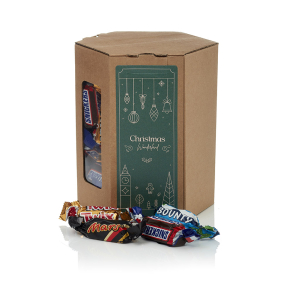 6 kantet æske M -  Miniaturemix 500g - Christmas Wonderland