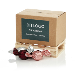 Palle æske 130x87x87mm m/luksus chokoladekuglemix 300g