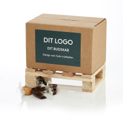 1/4 Palle &aelig;ske  130x87x87mm m/karamelmix 330g