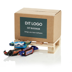 1/4 Palle &aelig;ske  130x87x87mm m/miniaturemix 250g