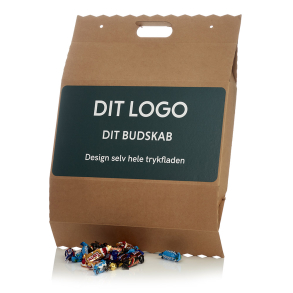 Kæmpe slikpose, grå M m/miniaturemix 1500g