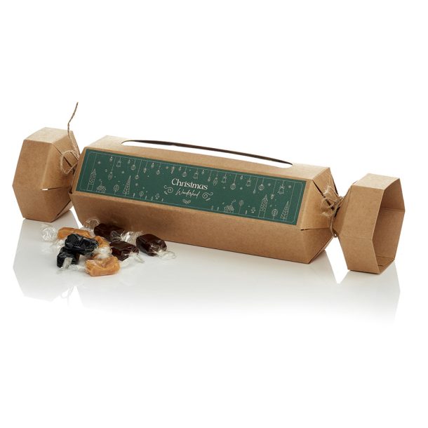 Knallert&aelig;ske mellem, natur - Karamelmix 610g - Christmas Wonderland