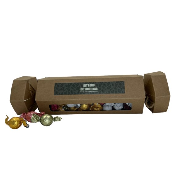 Knallertske stor, natur - Luksus chokoladekuglemix 1160g