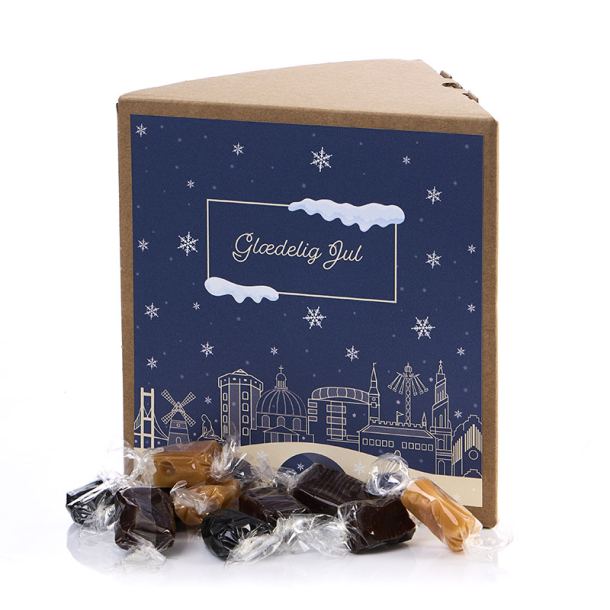 Trekantet �ske, natur - Karamelmix 625g - Christmas Wonderland