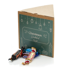 Trekantet &aelig;ske, natur - Miniaturemix 470g - Christmas Wonderland