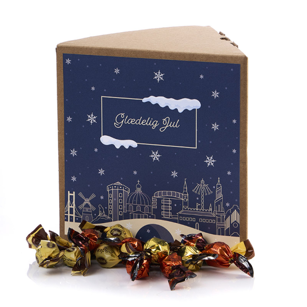 Trekantet �ske, natur -  Sm�kuglemix 280g - Christmas Wonderland