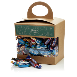 Kasse m. rude m/miniaturemix 1200g - Christmas Wonderland