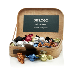 Gavekuffert lille m/luksus chokoladekuglemix 500g