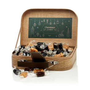 Gavekuffert lille m/karamelmix 500g - Christmas Wonderland