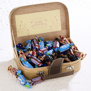 HAPPY EASTER Gavekuffert lille m/miniaturemix 4035g