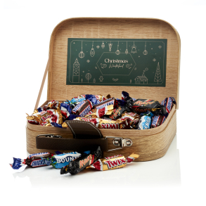 Gavekuffert lille m/miniaturemix 435g - Christmas Wonderland