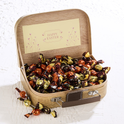 HAPPY EASTER Gavekuffert lille m/sm�kuglemix 240g