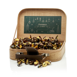 Gavekuffert lille m/smkuglemix 240g - Christmas Wonderland