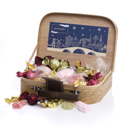 Gavekuffert lille m/julemix 350g - Gl�delig Jul