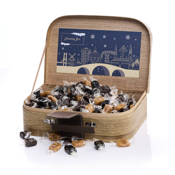 Gavekuffert mellem m/karamelmix 1000g - Gl�delig Jul