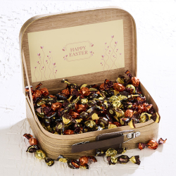 Gavekuffert mellem m/sm�kuglemix 600g - HAPPY EASTER