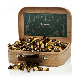 Gavekuffert mellem m/småkuglemix 600g - Christmas Wonderland