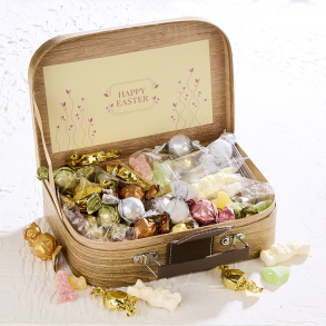 Gavekuffert mellem m/P�skemix 680g - HAPPY EASTER