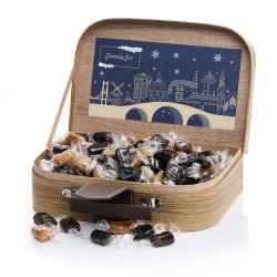 Gavekuffert stor m/karamelmix 1500g - Gl�delig Jul